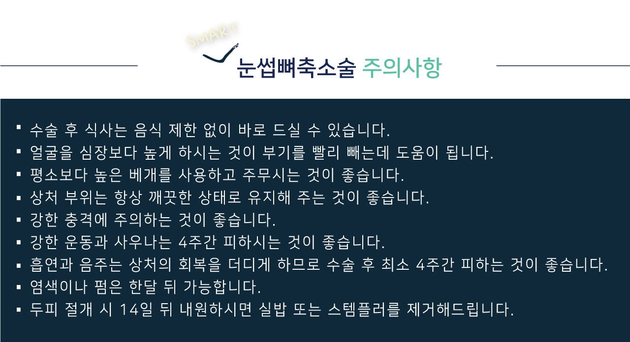 눈썹뼈출소술