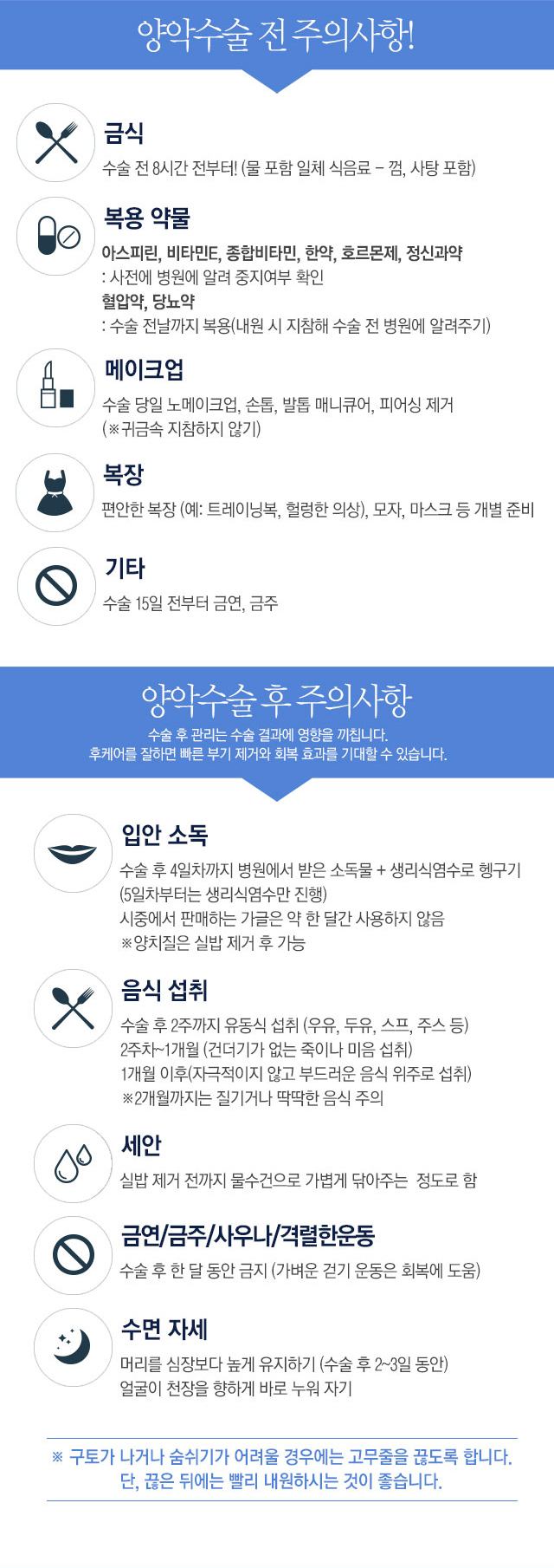 양악수술 후 주의사항